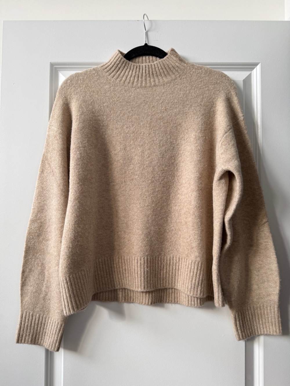 Uniqlo Souffle Yarn Mock Neck Sweater